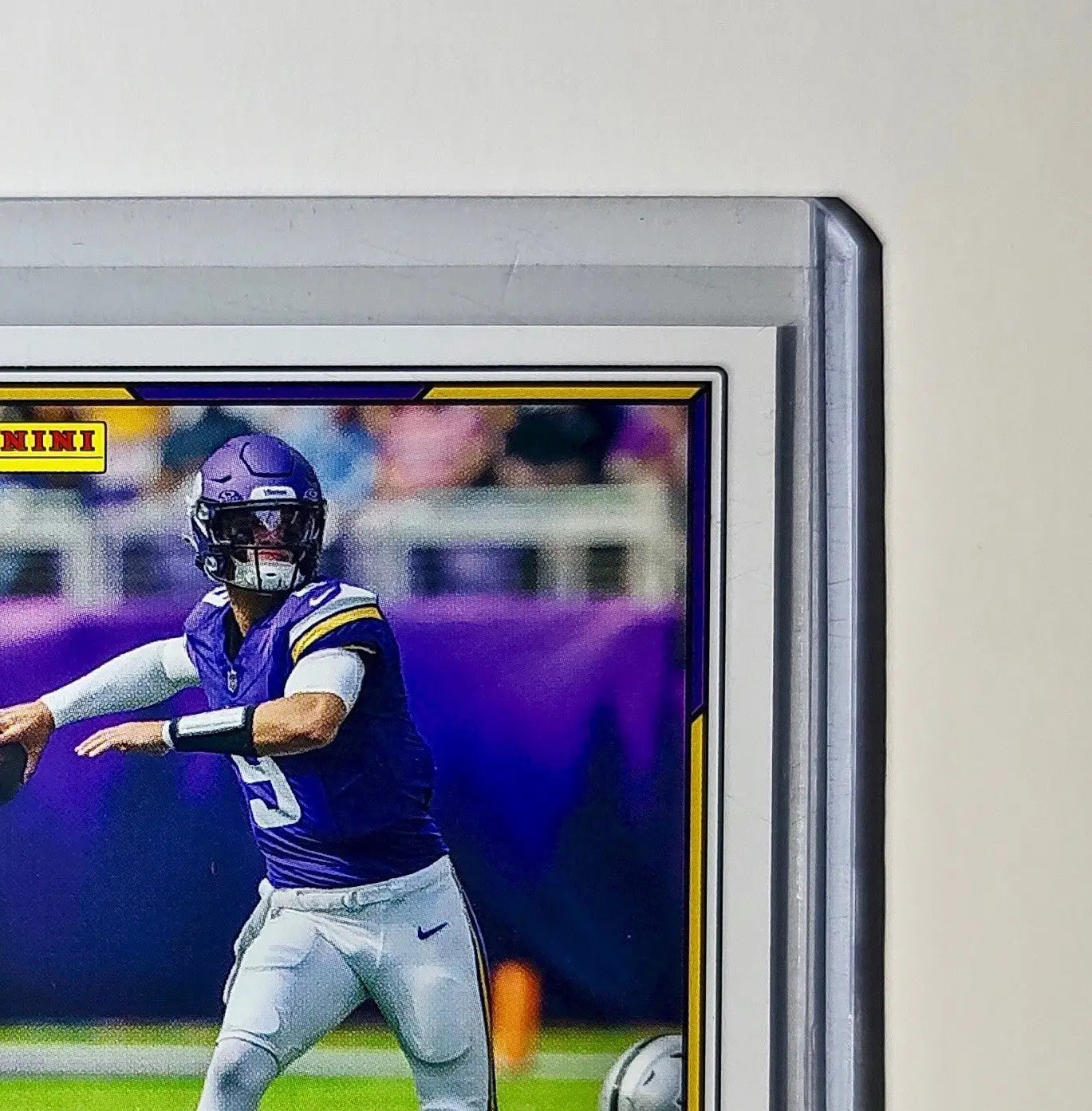 J.J. McCarthy 2025 Panini NFL #8 Sticker Card Minnesota Vikings