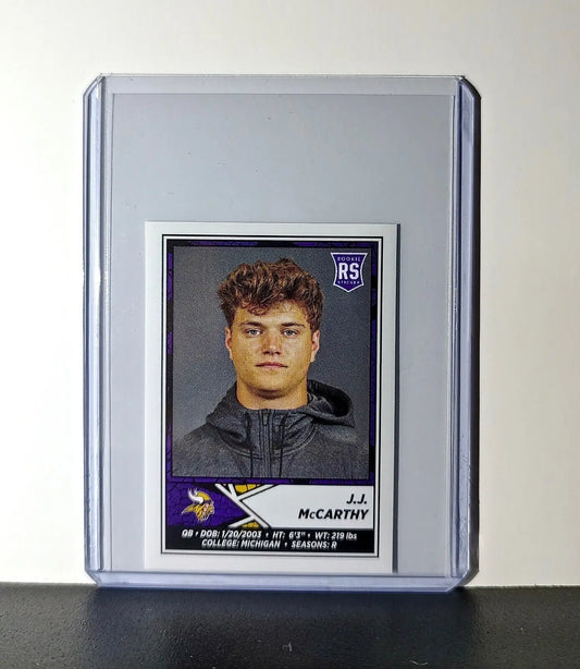 J.J. McCarthy Rookie 2024 Panini NFL Sticker #416 Minnesota Vikings - Football Card Single