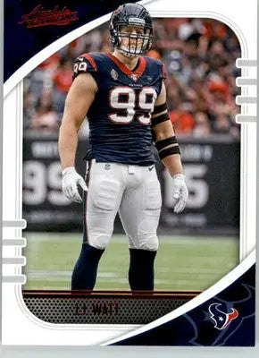 J.J. Watt - 2020 Panini Absolute - #79 - Red Football - Football Card Single