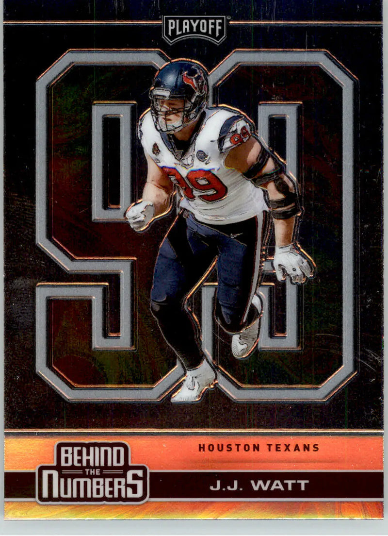 J.J. Watt - 2020 Panini Playoff - #BTN-17 - Behind the Numbers Football - Football Card Single