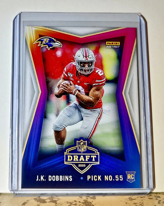J.K. Dobbins 2020 NFL Draft Night NFL #9 Football Card Ravens 1 of 554 - Football Card Single