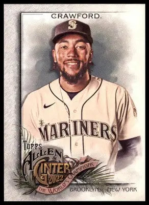 J.P. Crawford 2022 Topps Allen & Ginter #329 Seattle Mariners - Baseball Card Single