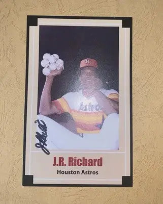 J.R. JR Richard Signed Postcard JSA Authentic Auto Houston Astros AUTO 3x5 - Baseball Card Single