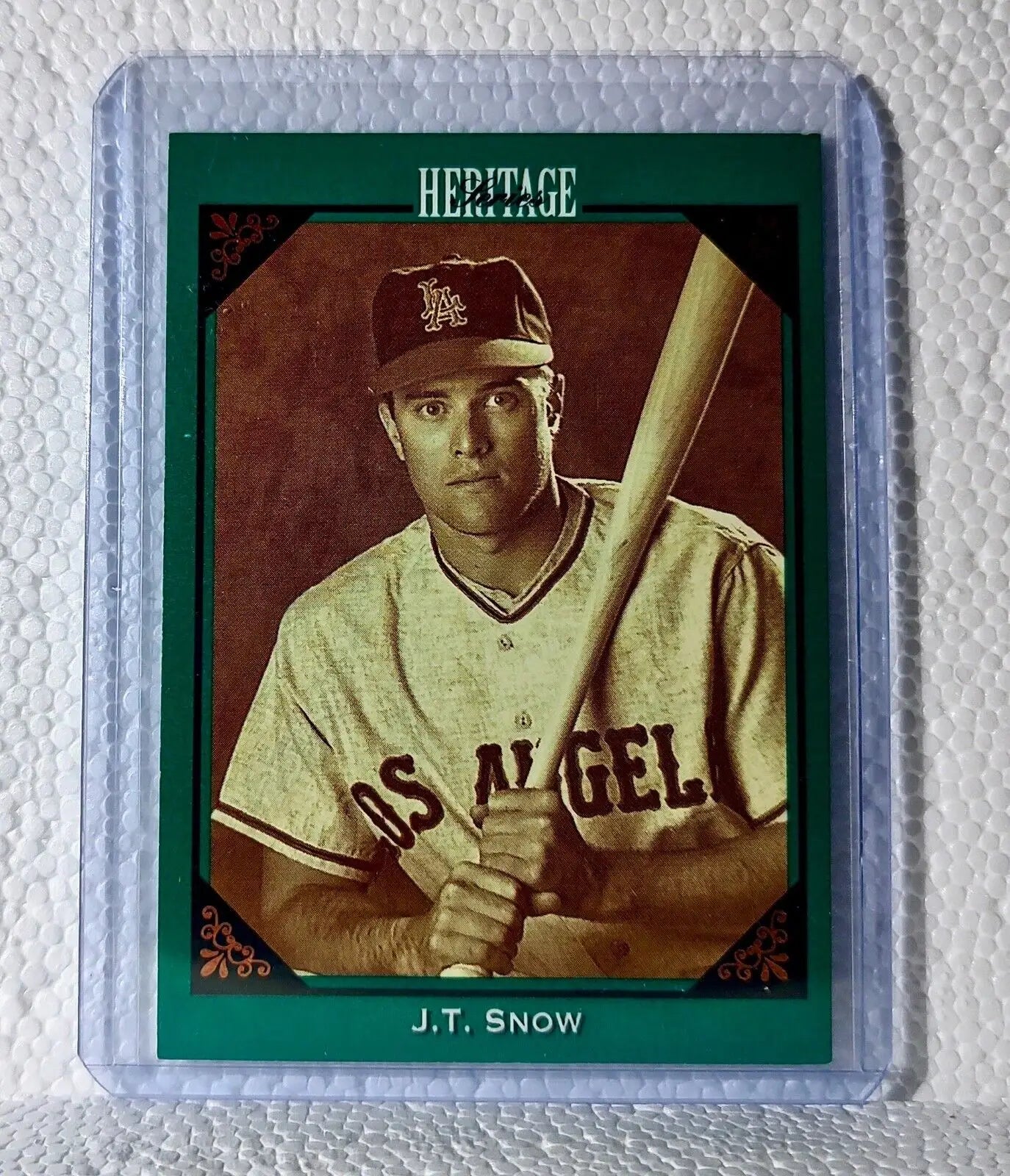 J.T. Snow 1993 Leaf MLB #11 Heritage Series Baseball Card Los Angeles Angels - Baseball Card Single