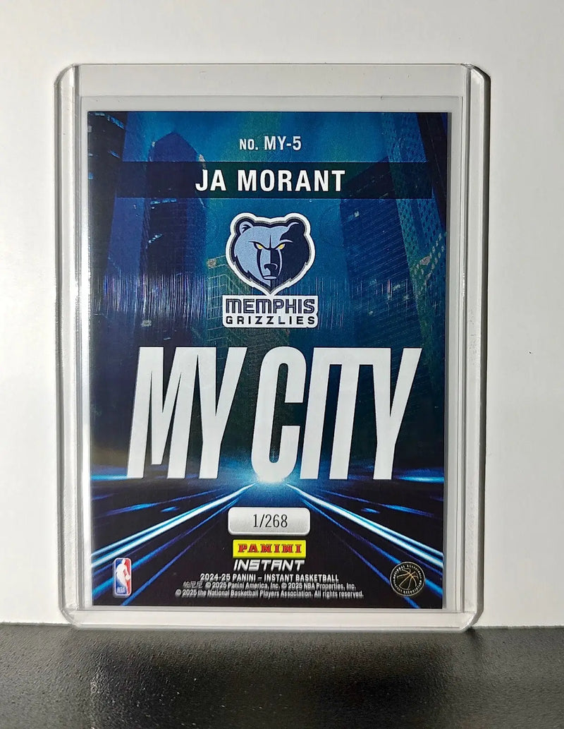 Ja Morant 2024-25 Panini MyCity NBA #5 Basketball Card Grizzlies 1/268