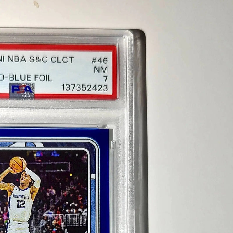 Ja Morant 2024-25 Panini NBA #46 Sticker 9/215 Blue Foil PSA 7 NM