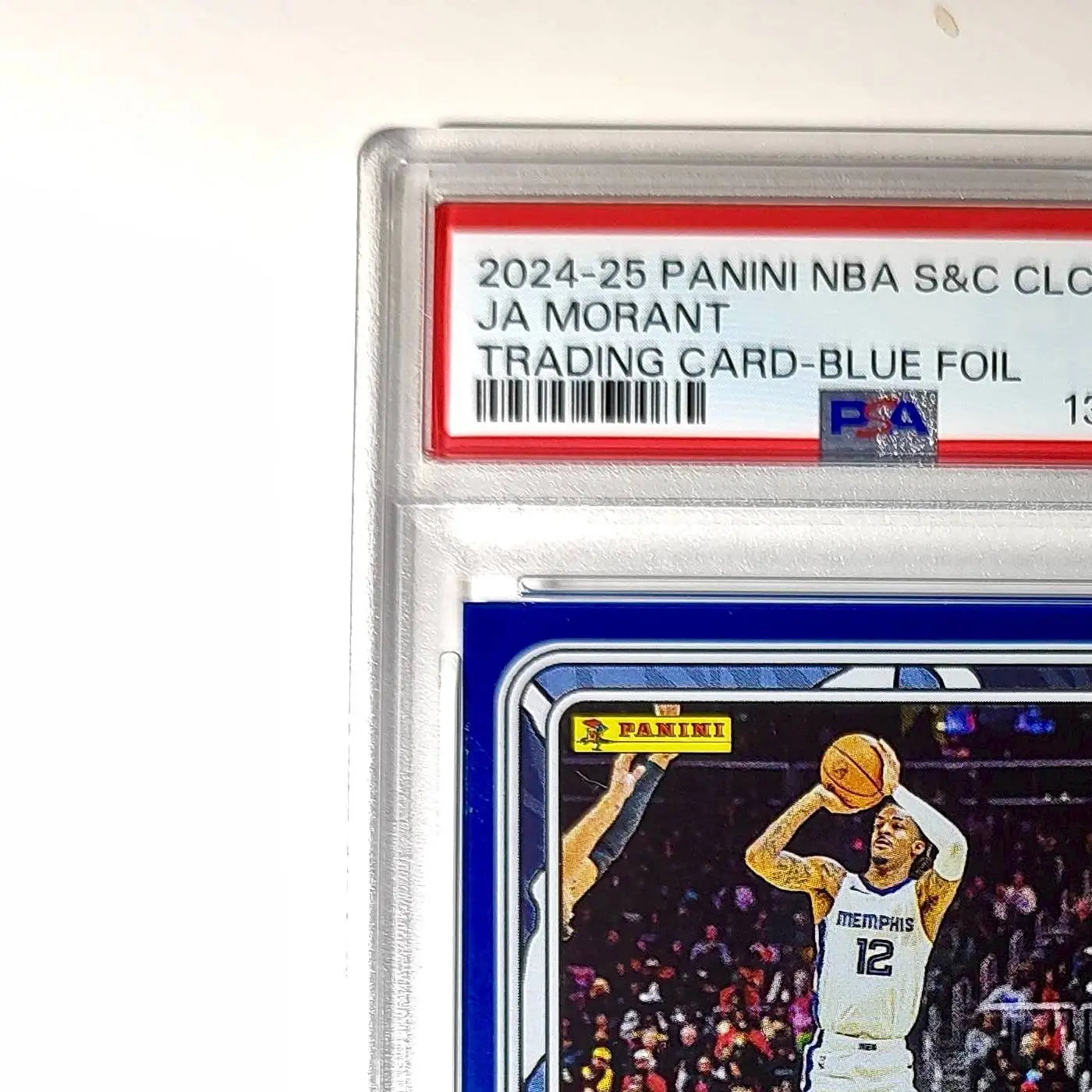 Ja Morant 2024-25 Panini NBA #46 Sticker 9/215 Blue Foil PSA 7 NM