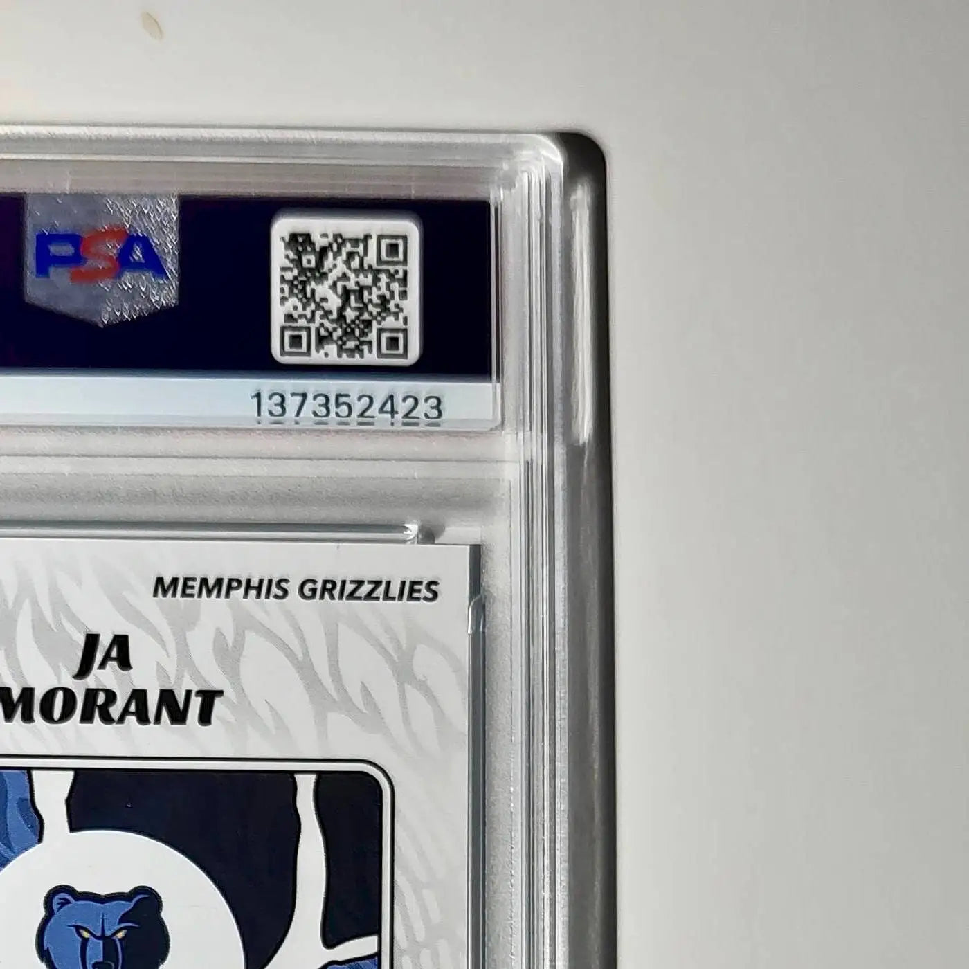 Ja Morant 2024-25 Panini NBA #46 Sticker 9/215 Blue Foil PSA 7 NM