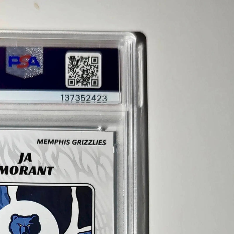Ja Morant 2024-25 Panini NBA #46 Sticker 9/215 Blue Foil PSA 7 NM