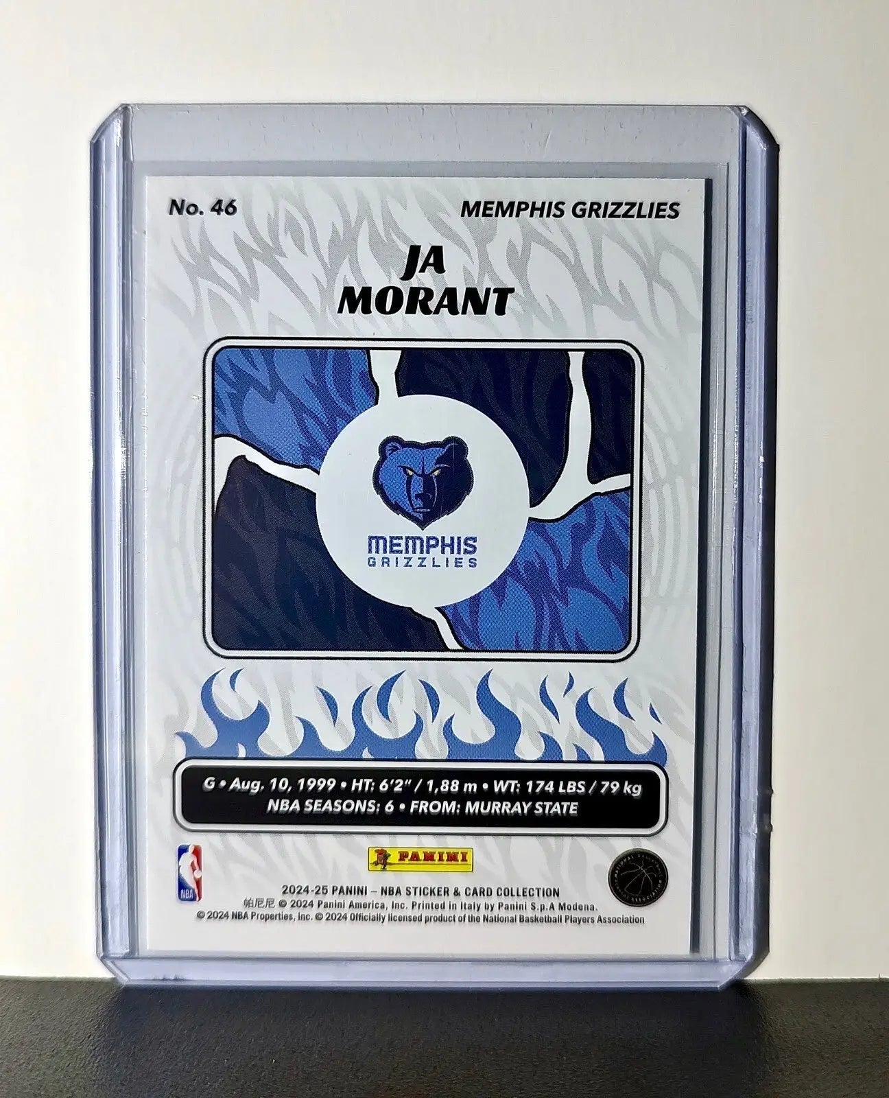 Ja Morant 2024-25 Panini NBA #46 Sticker Card Memphis Grizzlies