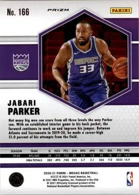 Jabari Parker - 2020-21 Panini Mosaic - #166 - Mosaic Green Basketball - Basketball Card Single