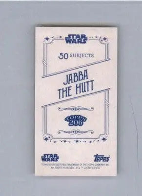 Jabba the Hutt - 2022 Topps Star Wars 206 - #NNO - Star Wars Card Single