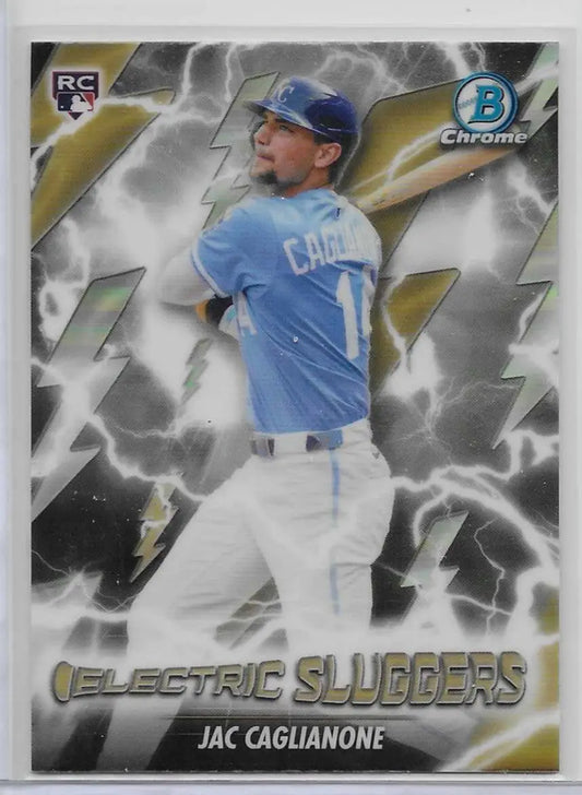 Jac Caglianone Electric Sluggers Chrome Rookie RC 2026 Bowman Card #ES-23 (1233) - Baseball Card Single