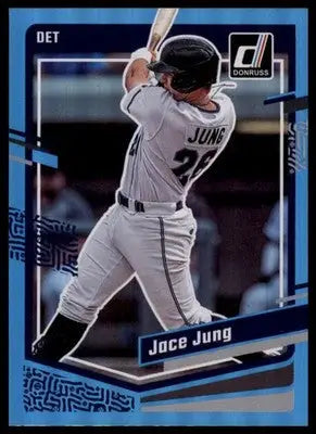 Jace Jung 2023 Donruss Holo Blue #130 Detroit Tigers - Baseball Card Single
