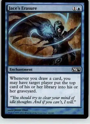 Jace’s Erasure - Magic 2012 (M12) - 60 - Foil LP Magic: The Gathering - Magic Card Single