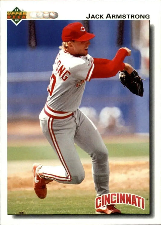 Jack Armstrong 1992 Upper Deck MLB #296 Baseball Card Cincinnati Reds - Baseball Card Single
