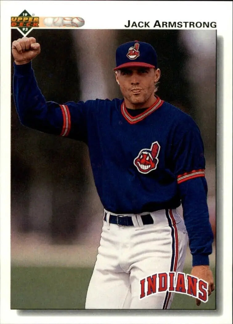 Jack Armstrong 1992 Upper Deck MLB #789 Baseball Card Cleveland Indians - Baseball Card Single