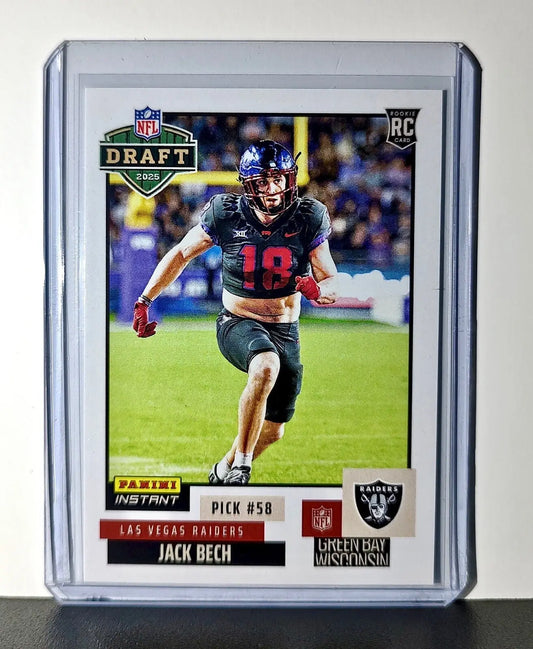 Jack Bech Rookie 2025 NFL Draft #35 Football Card Las Vegas Raiders 1 of 748 - Football Card Single
