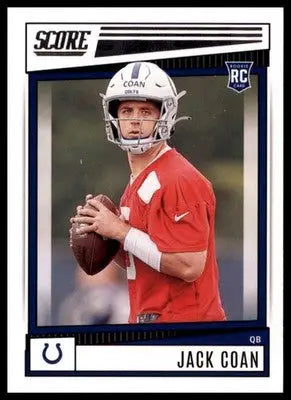 Jack Coan Rookie 2022 Score #312 Indianapolis Colts - Football Card Single