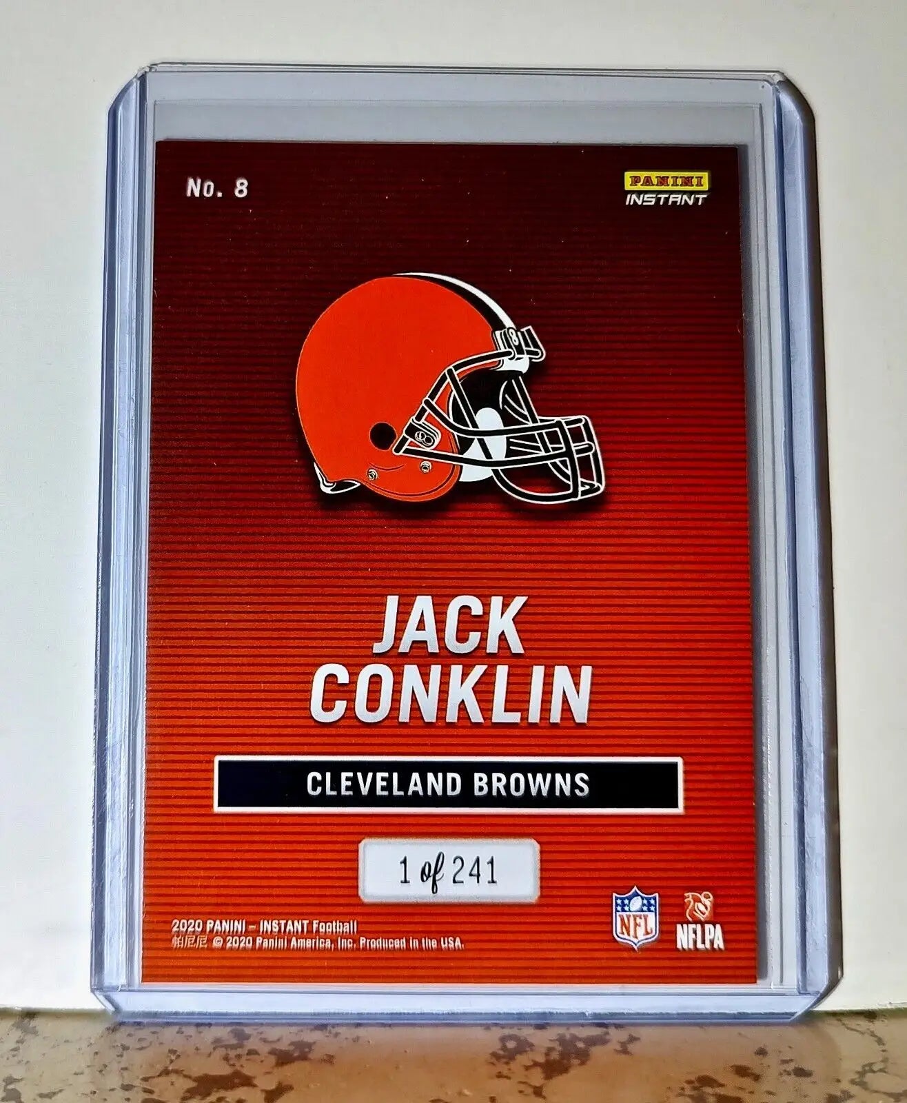 Jack Conklin 2020 Panini All-Pro NFL #8 Football Card 1/241 Cleveland Browns