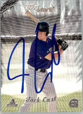 Jack Cust - 2000 Topps Stars - #118 - AUTO Baseball - Baseball Card Single