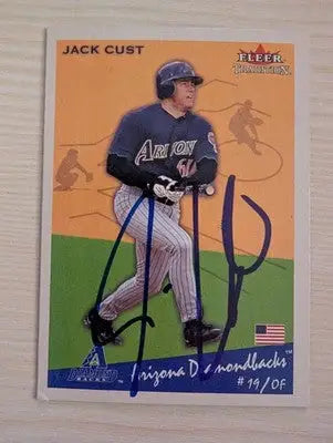 Jack Cust - 2002 Fleer Tradition - #283 - AUTO Baseball - Baseball Card Single