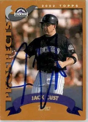 Jack Cust - 2002 Topps Traded & Rookies - #T211 - AUTO Baseball - Baseball Card Single