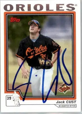 Jack Cust - 2004 Topps - #478 - AUTO Baseball - Baseball Card Single