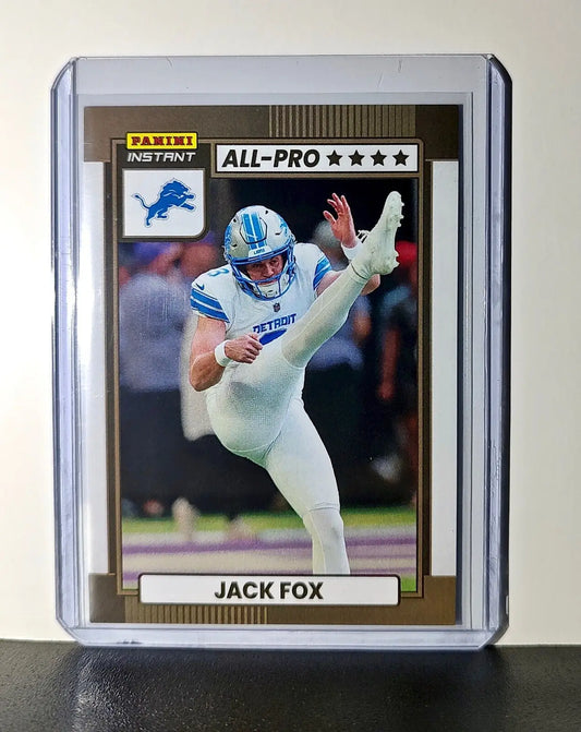 Jack Fox 2024 All-Pro Panini NFL #26 Football Card Detroit Lions 1 of 101 - Football Card Single