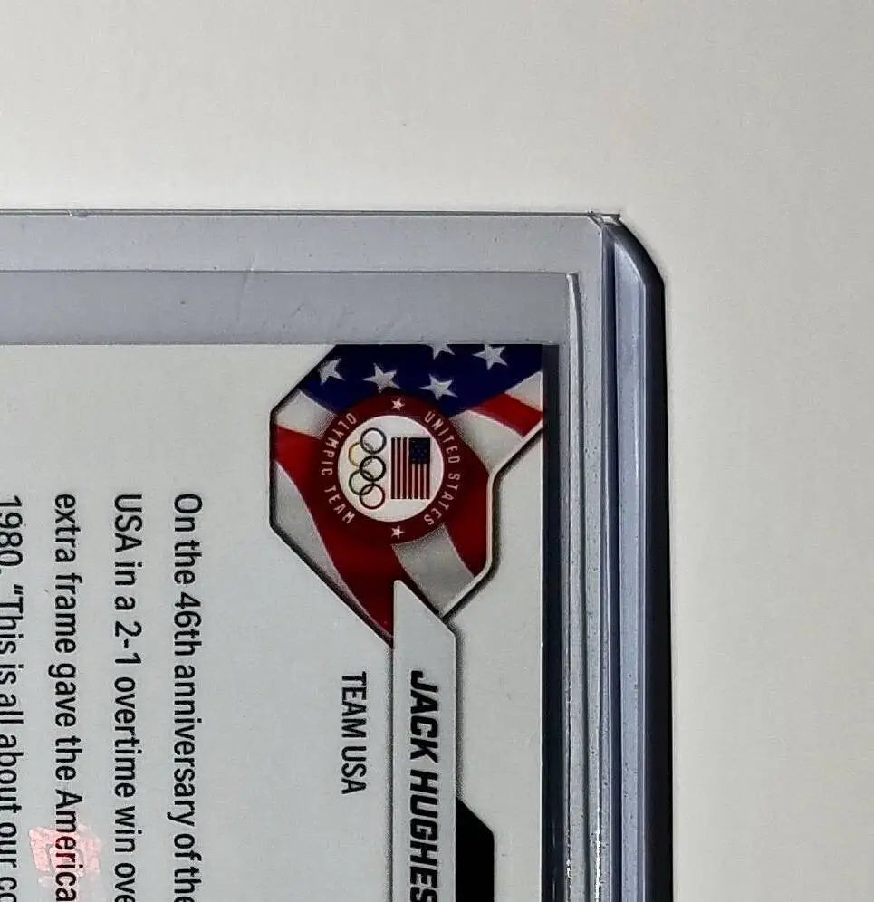 Jack Hughes 2026 Topps Now #18 Golden Goal Team USA Hockey Olympics Card - Hockey Card Single