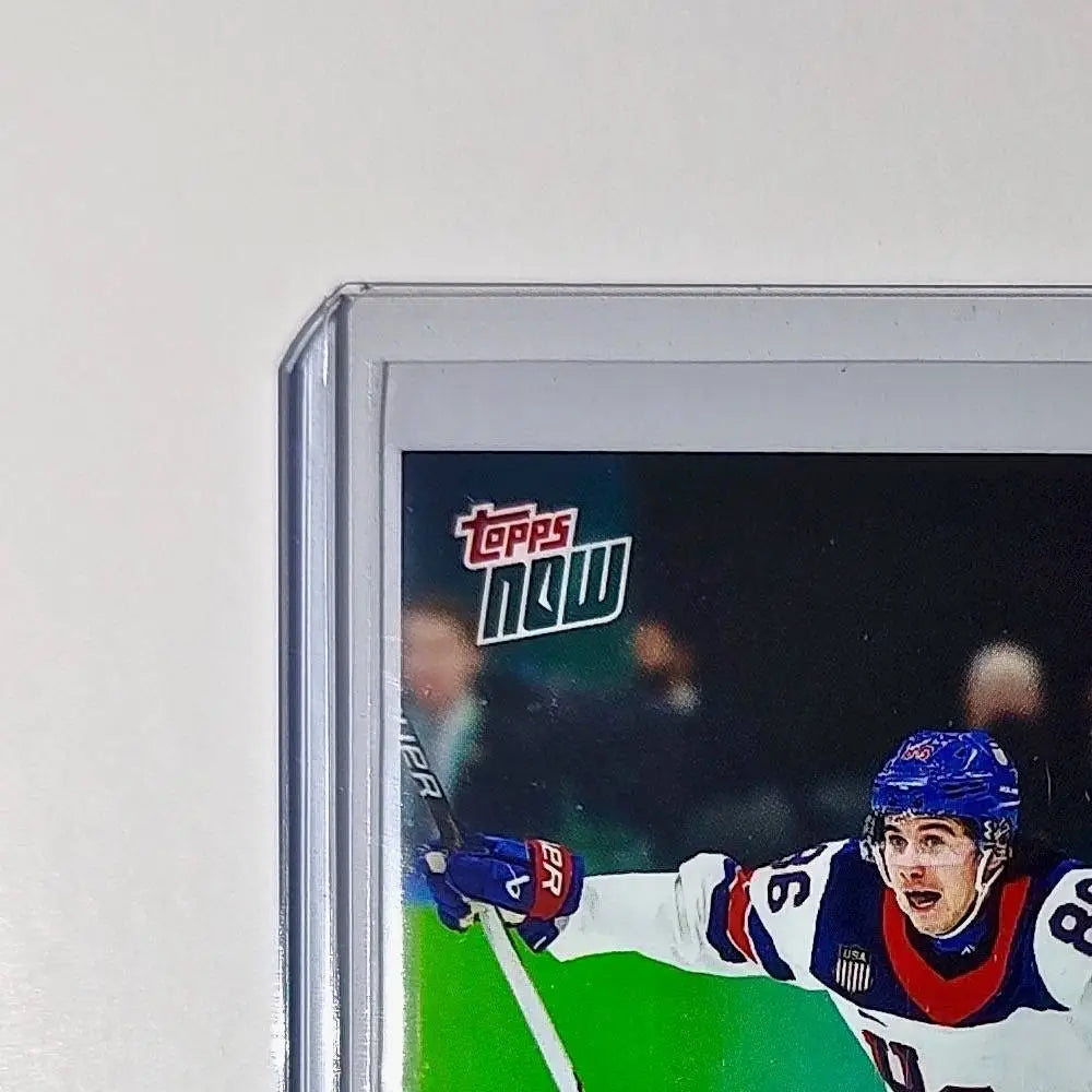 Jack Hughes 2026 Topps Now #18 Golden Goal Team USA Hockey Olympics Card - Hockey Card Single