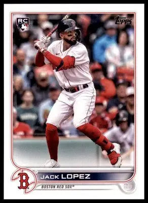 Jack Lopez Rookie 2022 Topps #418 Boston Red Sox - Baseball Card Single