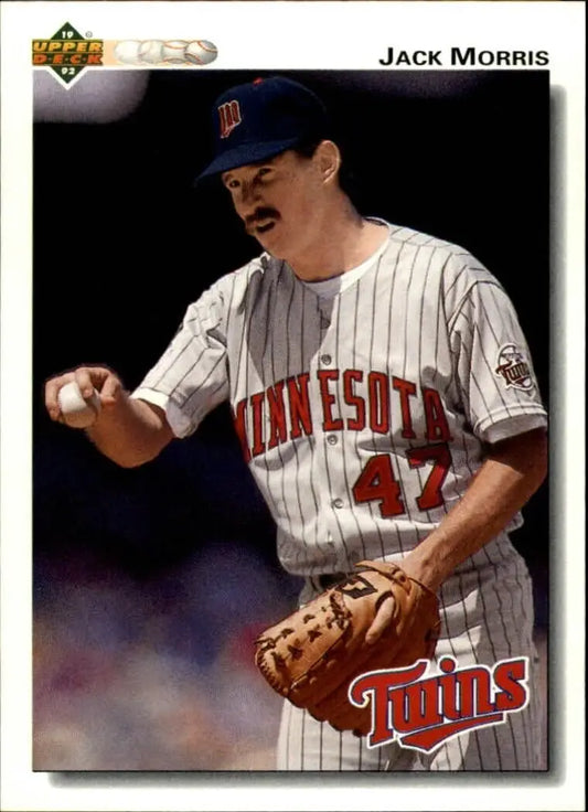 Jack Morris 1992 Upper Deck MLB #315 Baseball Card Minnesota Twins - Baseball Card Single