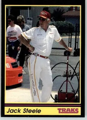 Jack Steele - 1991 Traks - #145 - RC Racing - Racing Card Single