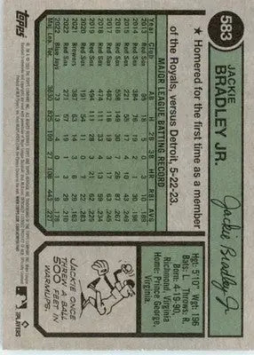 Jackie Bradley Jr. - 2023 Topps Heritage - #583 - Baseball - Baseball Card Single