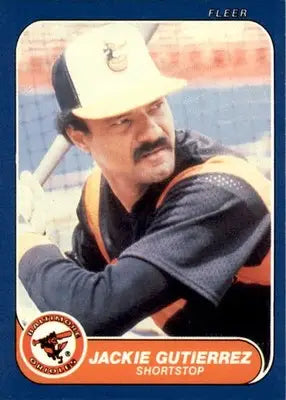 Jackie Gutierrez - 1986 Fleer Update - #U-47 - Baseball - Baseball Card Single