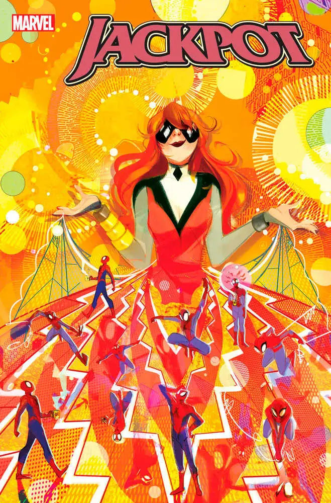 Jackpot 1 Nicoletta Baldari Variant comic cover featuring a superhero with dynamic lightning
