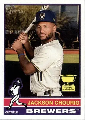 Jackson Chourio - 2025 Topps Heritage - #106 - Baseball - Baseball Card Single