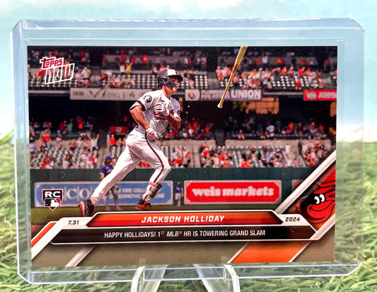 JACKSON HOLLIDAY -2024 Topps NOW- Called up GRAND SLAM 1ST HR LIMITED PRINT RUN - Baseball Card Single