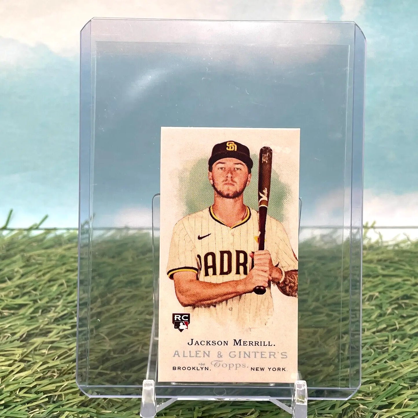 Jackson Merrill 2024 Topps Allen & Ginter Mini (RC) Rookie Design #RD-6 Padres - Baseball Card Single