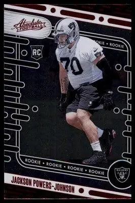 Jackson Powers-Johnson Rookie 2024 Panini Absolute Retail #144 Las Vegas Raiders - Football Card Single
