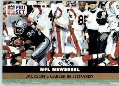 Jackson’s Career in Jeopardy - 1991 Pro Set - #346 - Football - Football Card Single