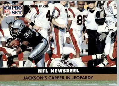 Jackson’s Career in Jeopardy - 1991 Pro Set - #346 - Football - Football Card Single