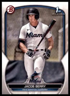 Jacob Berry 2023 Bowman Prospects #BP-108 Miami Marlins - Baseball Card Single