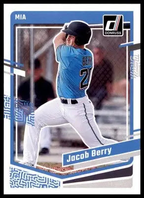 Jacob Berry 2023 Donruss #135 Miami Marlins - Baseball Card Single