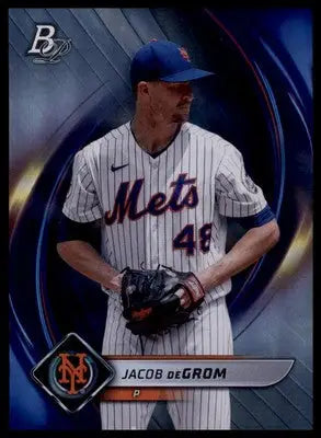 Jacob deGrom 2022 Bowman Platinum #42 New York Mets - Baseball Card Single