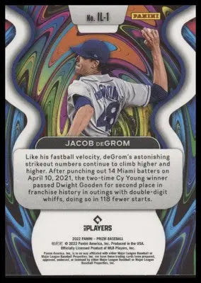 Jacob deGrom 2022 Panini Prizm Illumination #IL-1 New York Mets