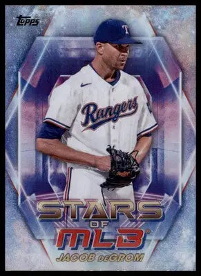 Jacob deGrom 2023 Topps Stars of MLB #SMLB-49 Texas Rangers - Baseball Card Single
