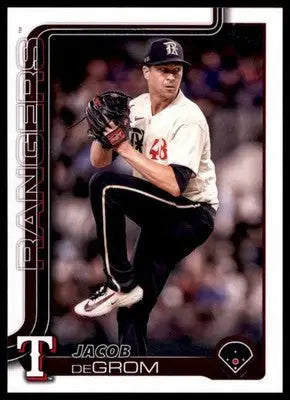 Jacob deGrom 2025 Topps #208 Texas Rangers - Baseball Card Single