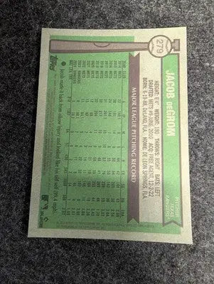 Jacob deGrom - 2025 Topps Heritage - #279 - Chrome Silver Sparkle Refractor - Baseball Card Single